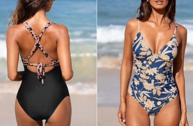 Flattering and trendy one-piece swimsuits for curvy women